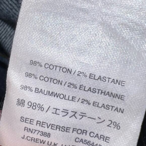 J. Crew Women's Billie Demi Boot Crop Jeans with Raw Hem and Stretch Size 24 - Picture 7 of 9